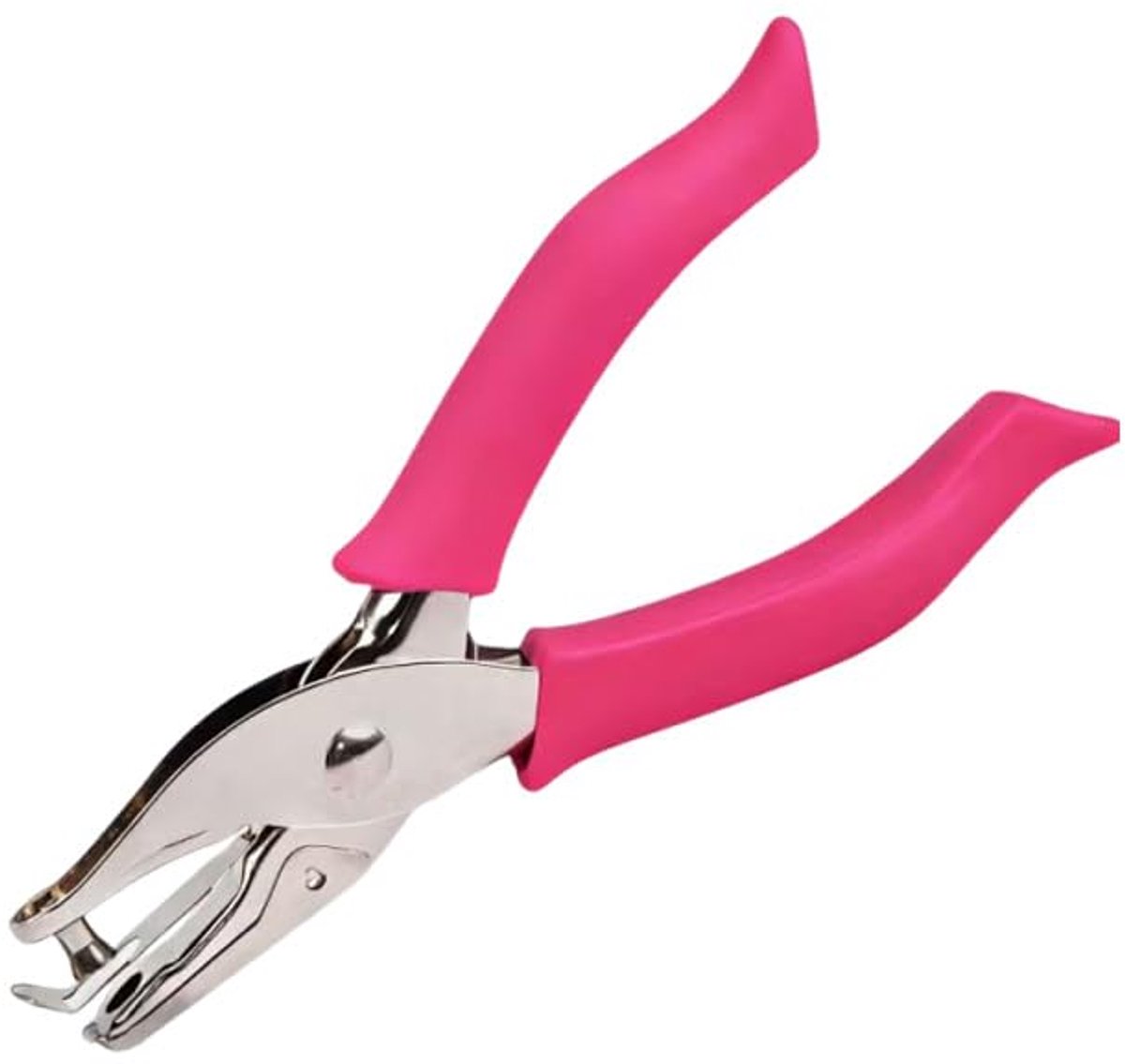 SnelShoppen - Enkele Perforator met 1 Gat, Metalen Stans met Zachte Grip, 6 mm Pons, Ideaal voor Doe-Het-Zelf Etiketten, Scrapbooking, Kantoor en Scho