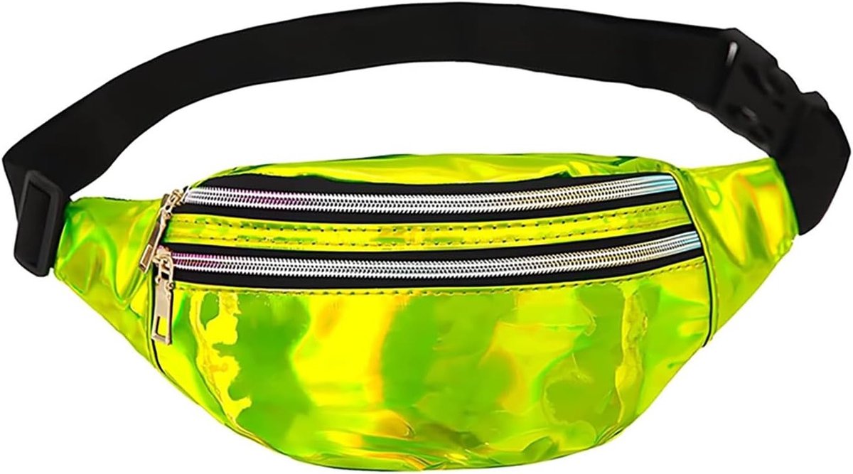 Stijlvolle Waterdichte Heuptas voor Dames en Heren met Reflecterende Details - Ideaal voor Feestjes, Sport en Outdoor Activiteiten