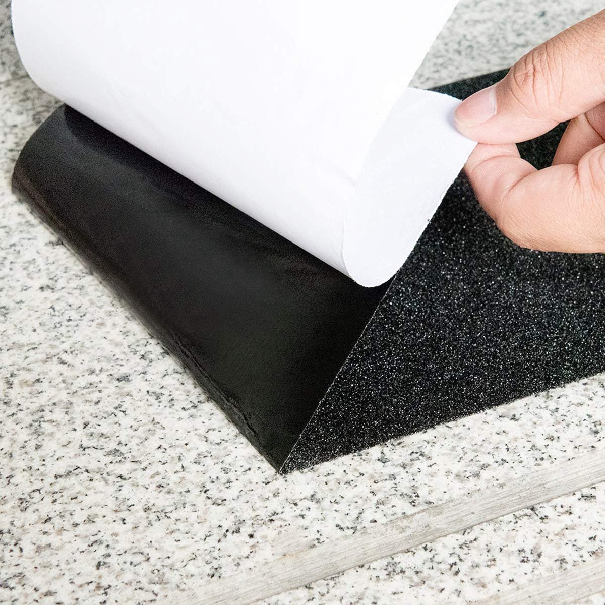 SnelShoppen - Non-Slip Trapmatten 15x60 cm - Zelfklevende Antislip Trap Treden - Set van 10 - Zwart - Veiligheid voor Kinderen en Huisdieren
