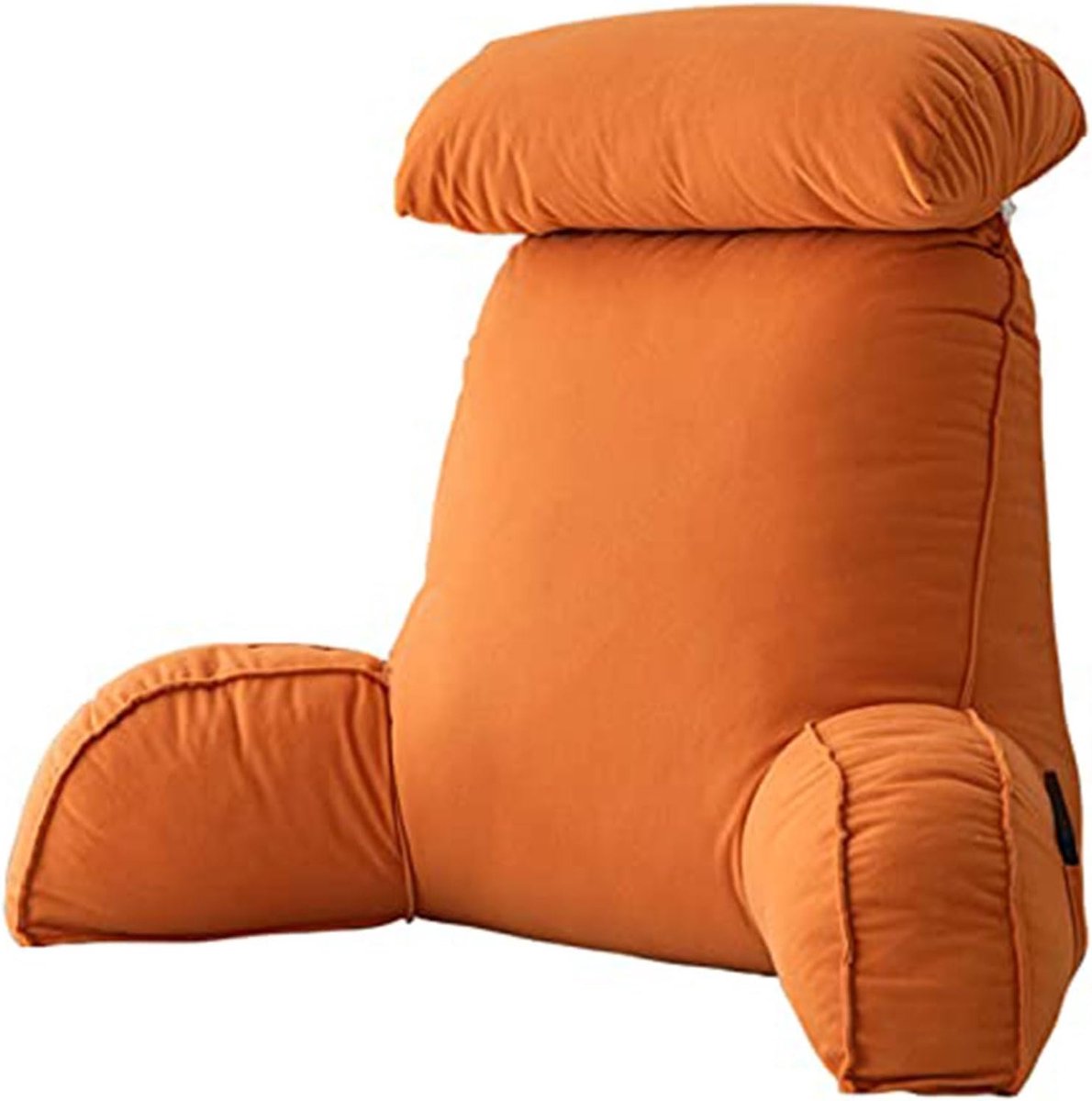 SnelShoppen - Bedrust Lees Kussen met Armsteun, Rugsteun Kussen, Lendesteun Kussen met Versnipperd Traagschuim, Ideaal voor Bed Lezen, Ontspannen, TV