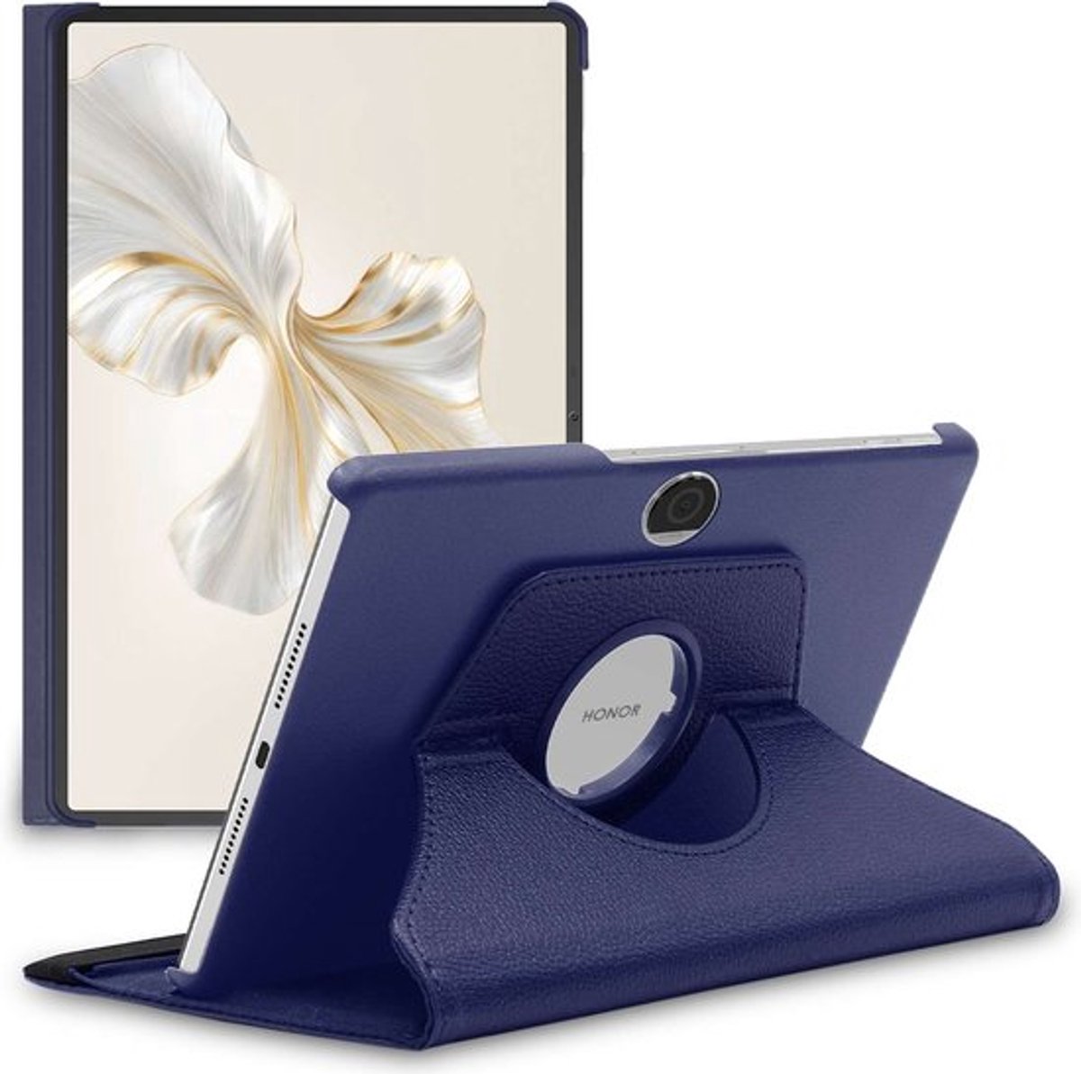 ebestStar - Hoes geschikt voor Honor Pad 9, Roterende Etui, Case, 360° Draaibaar hoesje, Donkerblauw