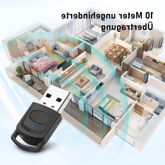 Bluetooth USB Audio Adapter voor PS5, PS4 en PC - Draadloze Dongle met Mini Microfoon, Plug & Play voor Gaming en Muziekstreaming — afbeelding 3