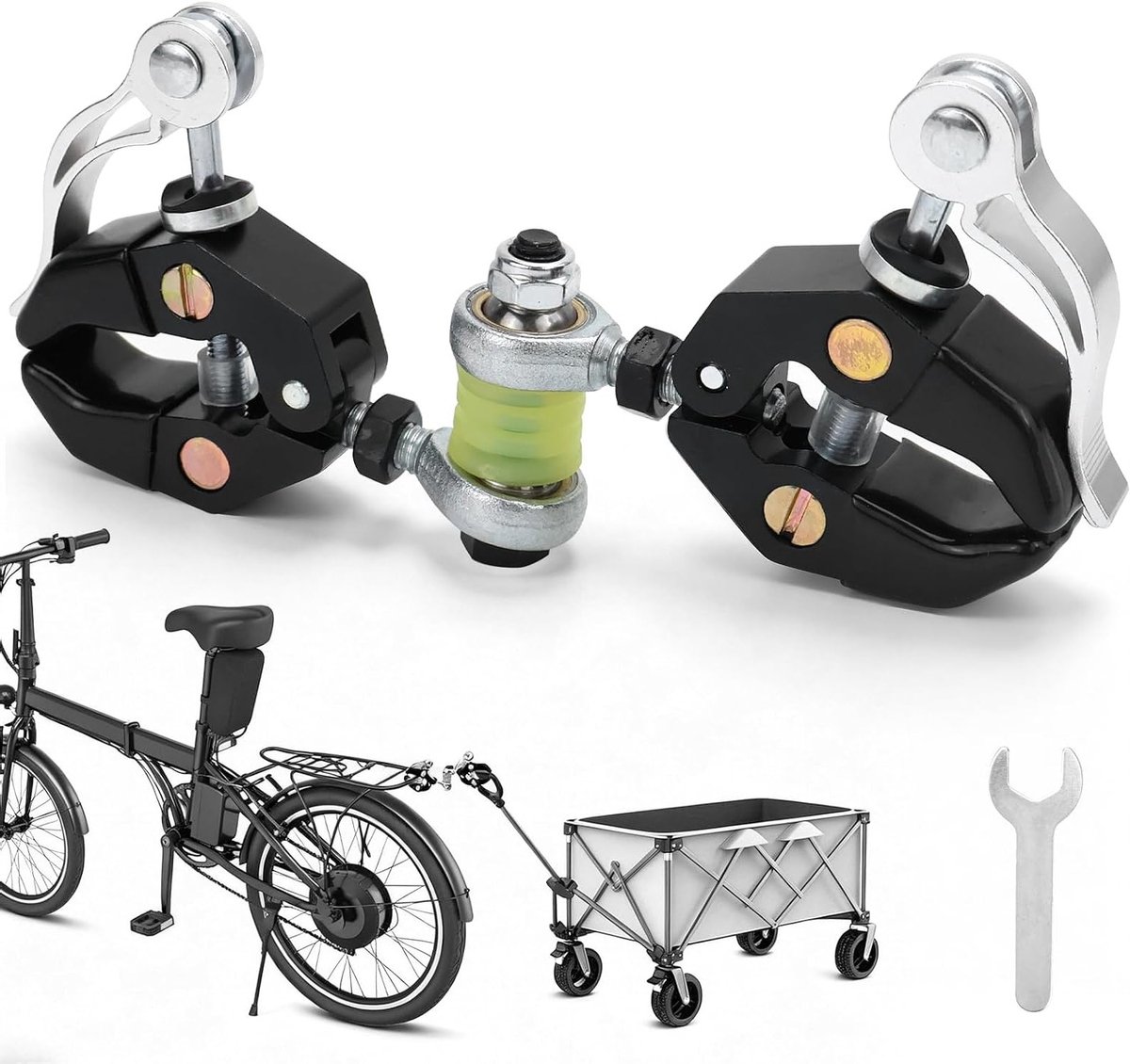Fietsaanhanger Koppeling Geschikt voor Standaard Zadelpennen van 10–45 mm – Tot 40 kg Laadvermogen en Eenvoudige Installatie
