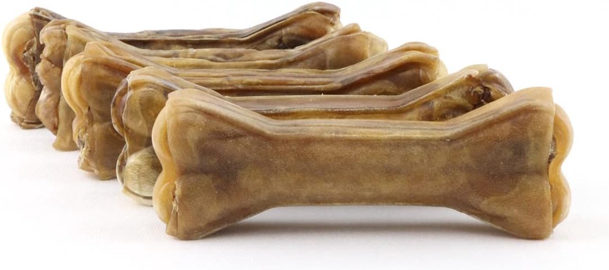 SnelShoppen - 100% Natuurlijke Kauwbotten voor Honden - 5 Stuks Paardenvacht - 12cm - Gezond en Duurzaam Kauwplezier - Ideaal voor Alle Hondenrassen