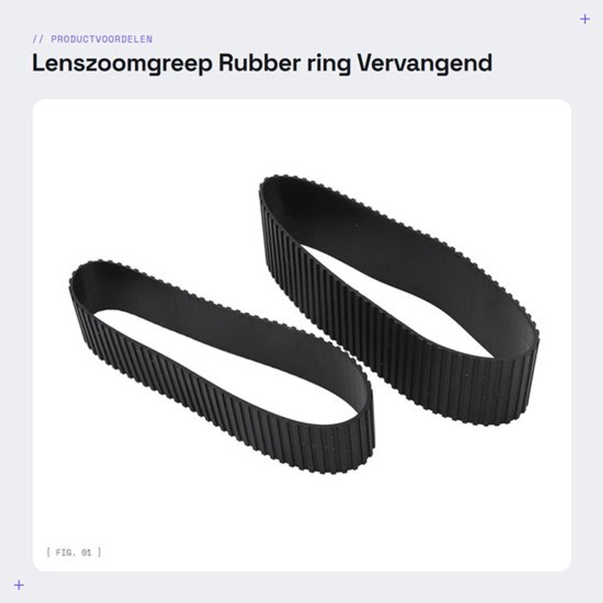 Lenszoomrubberring Vervangend Onderdeel - Lensfocusrubberring - 18‑35mm - Nauw aansluitend - Gegarandeerde kwaliteit - Rubber materiaal - Lensring