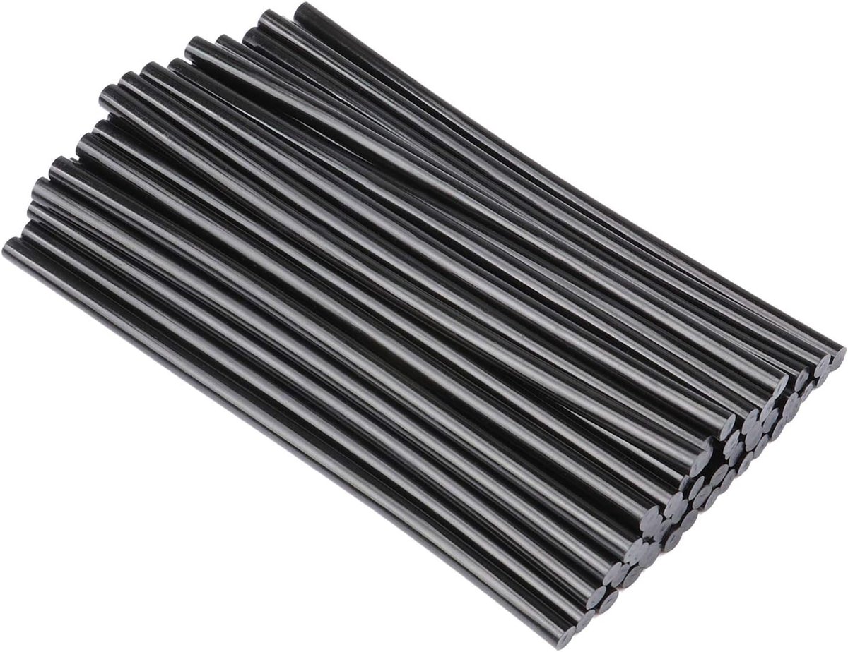 Thijox - 40 Pack Hete Lijm Sticks 11mm x 270mm - Zwarte EVA Hars Lijmpatronen voor Lijmpistool - Perfect voor Auto Deuk Reparatie, Kunstnijverheid en