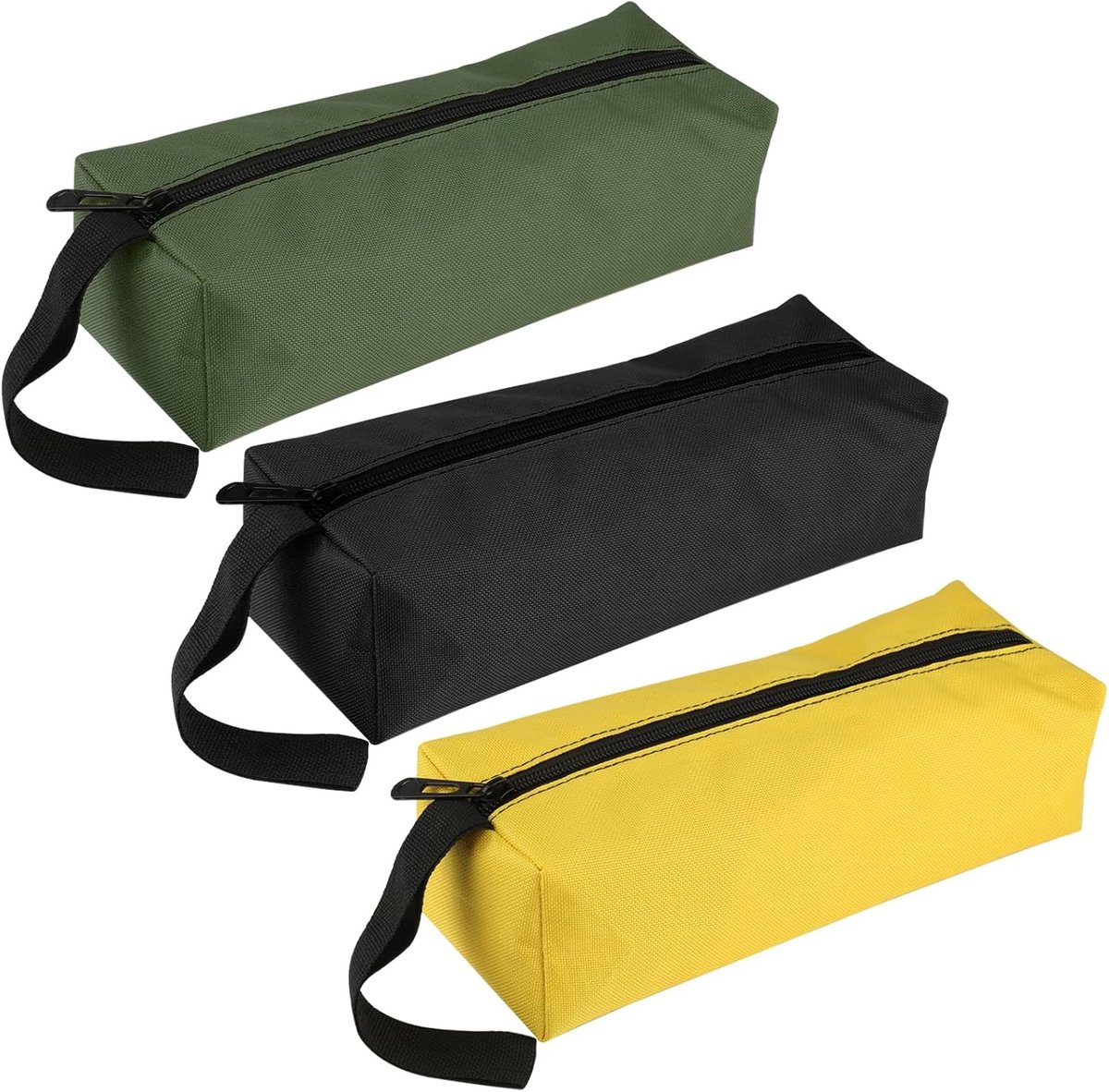 SnelShoppen - 3x Kleine Tool Bag - 600D Oxford Stof - Waterdichte Rits Gereedschapszak - Multifunctionele Tas voor Electriciens, Tuinieren, Reizen en