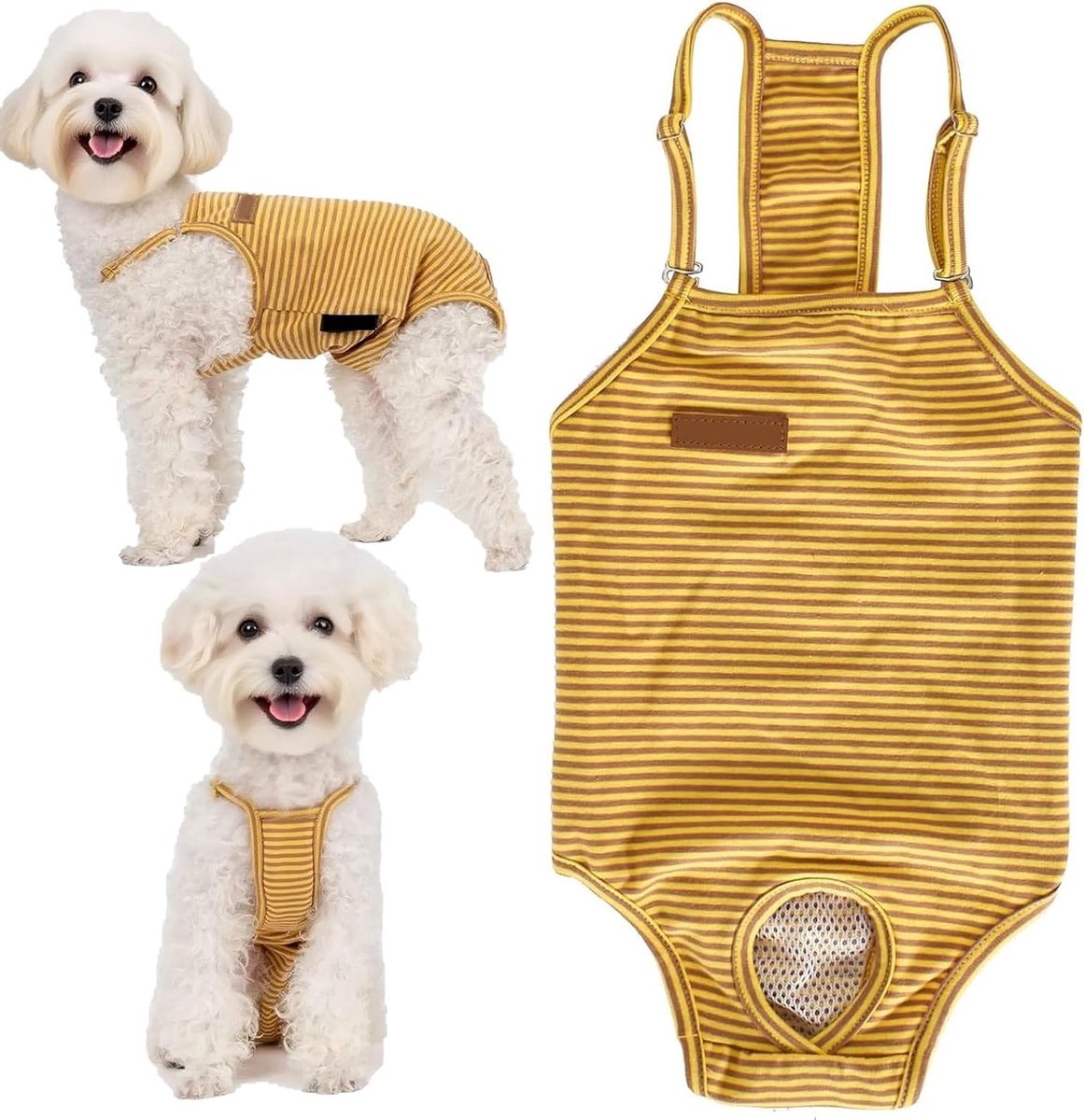 Wasbare hondenluiers voor teefjes - Incontinentie beschermbroek, slipje en loopbroek voor honden