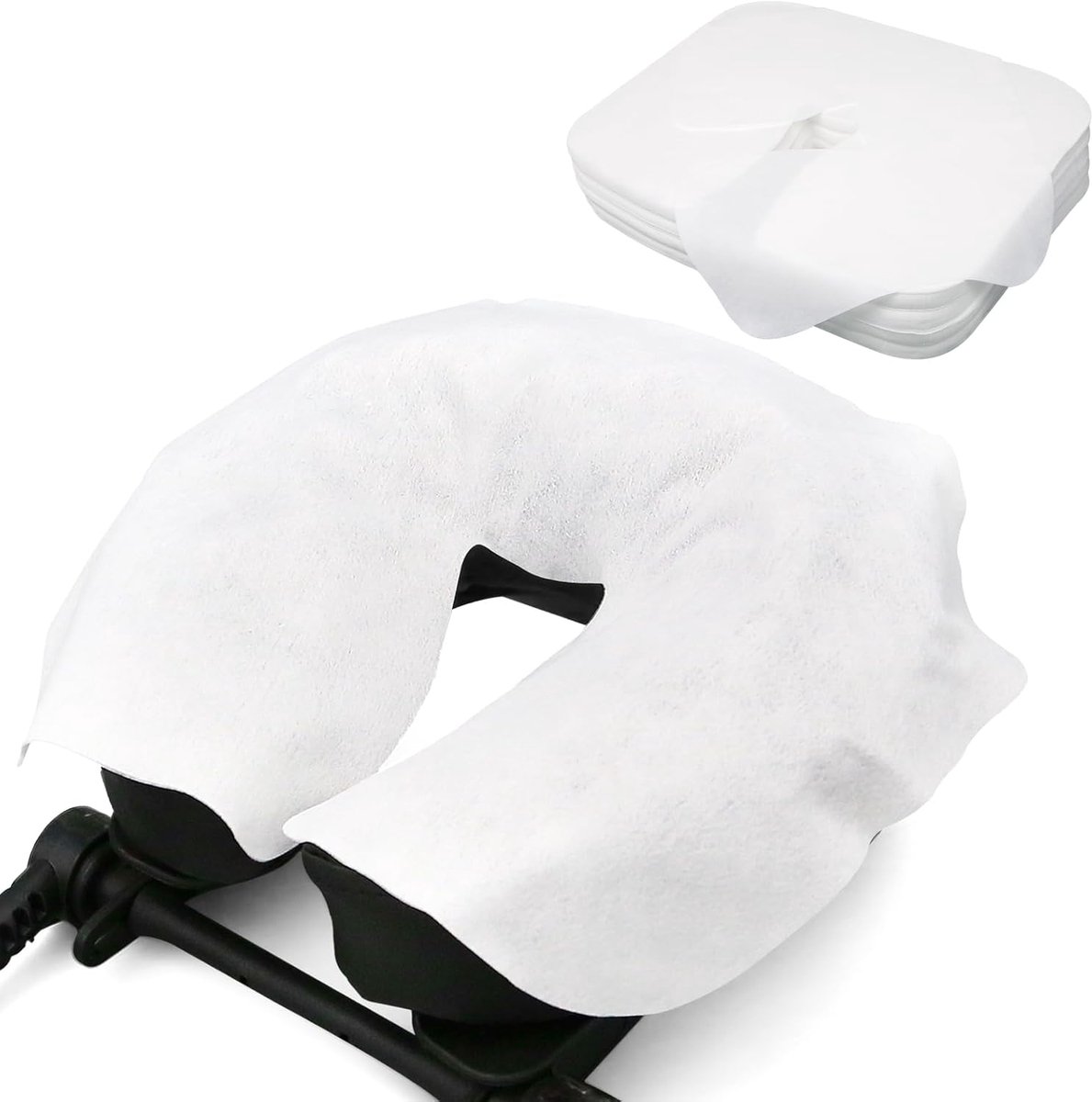 SnelShoppen - 100 Pcs Massage Tafel Neus Clips Gezichts Pads Wegwerp Massage Tafel Hoofdkussen Wegwerp Neus Clip Behandeling Tafel