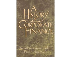 A History of Corporate Finance