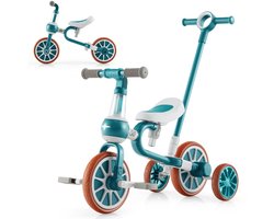 SureDeal® - Kinderwagen - Peuterdriewieler Kinderdriewieler - Verstelbare Duwbeugel - Zithoogte - 37x72x101 cm - Groen