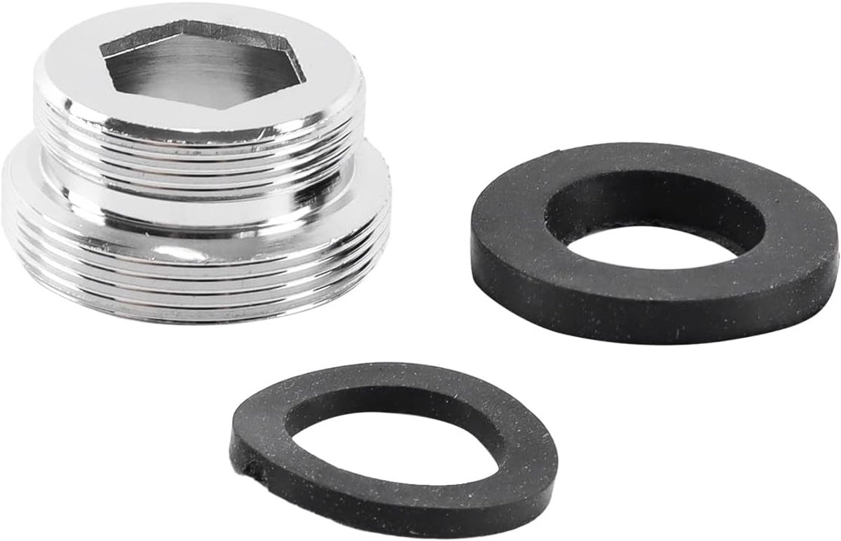 SnelShoppen - Faucet Adapter M22 naar M26 Male Thread - Hoogwaardige Messing Adapter voor Keuken en Badkamer Kranen (22mm naar 26mm)