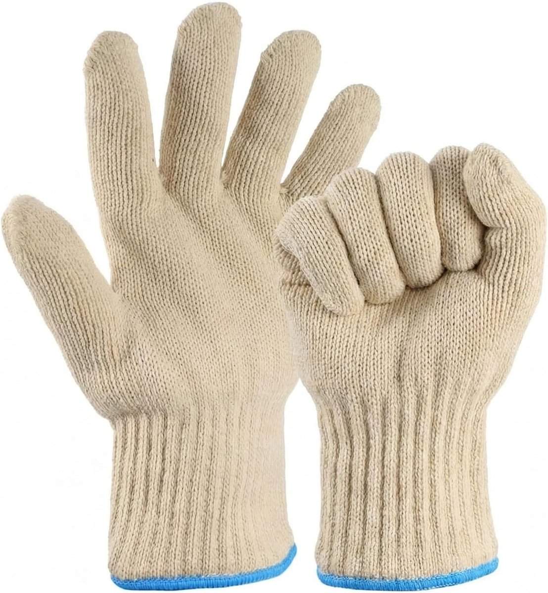SnelShoppen - 1 Paar Hittebestendige Anti-Verbranding Keukenhandschoenen, Antislip Ovenhandschoenen voor Barbecue en Keuken, Ideaal voor Binnen en Bui