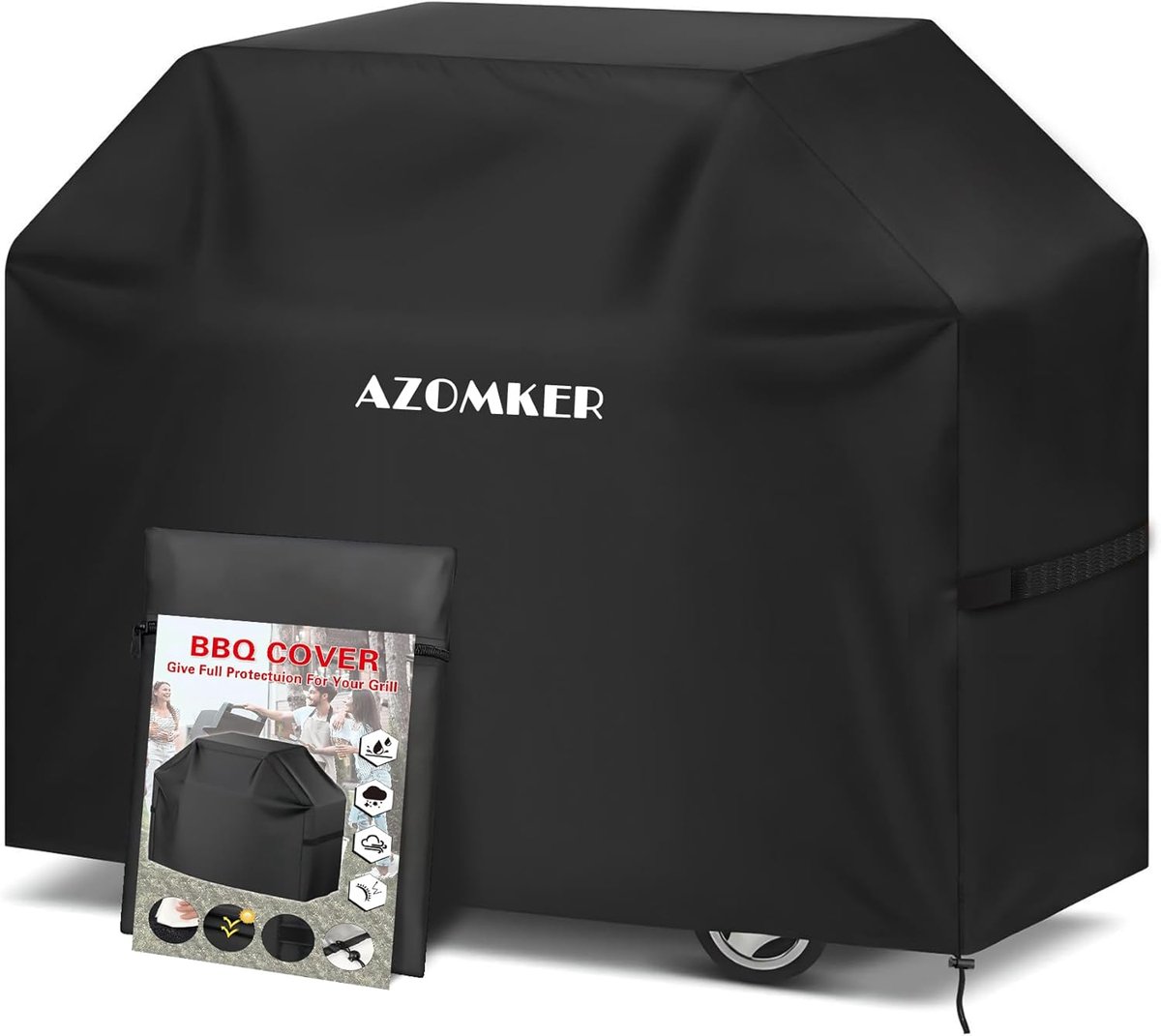 SnelShoppen - Plancha Cover Outdoor Grill Cover BBQ Beschermhoes 155x71x120 cm - Waterdicht, UV-bestendig, Winddicht - Perfect voor Tuin, Camping en F