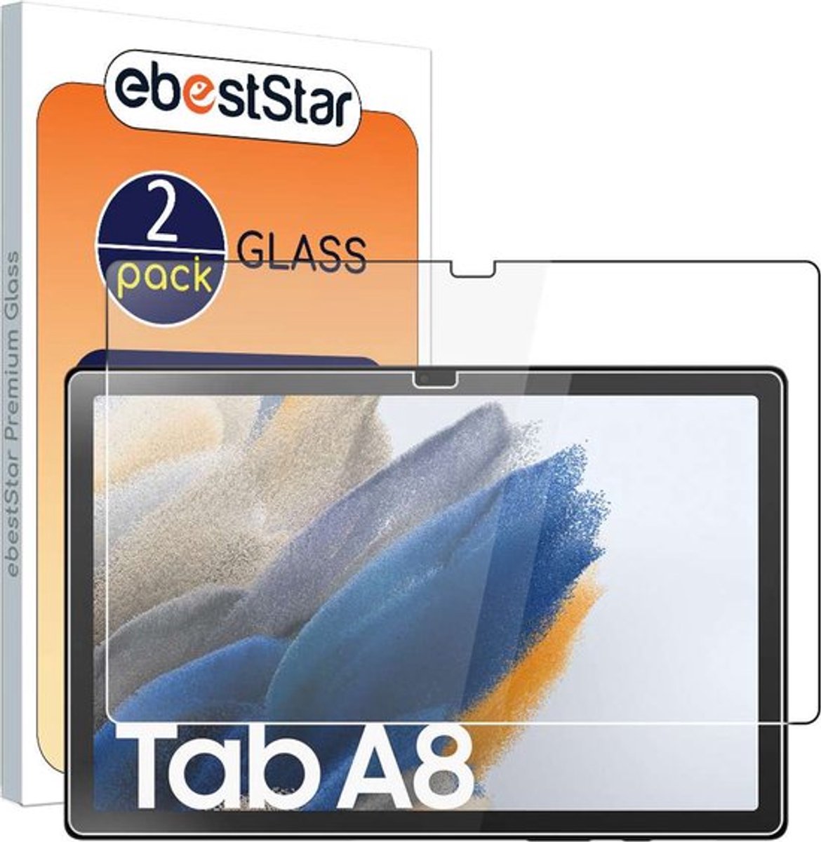 ebestStar - {2 Stuks} Gehard glas geschikt voor Samsung Galaxy Tab A8 10.5 (2021) SM-X200 X205, Screen Protector Cover, Schermbeschermer Tempered Glass