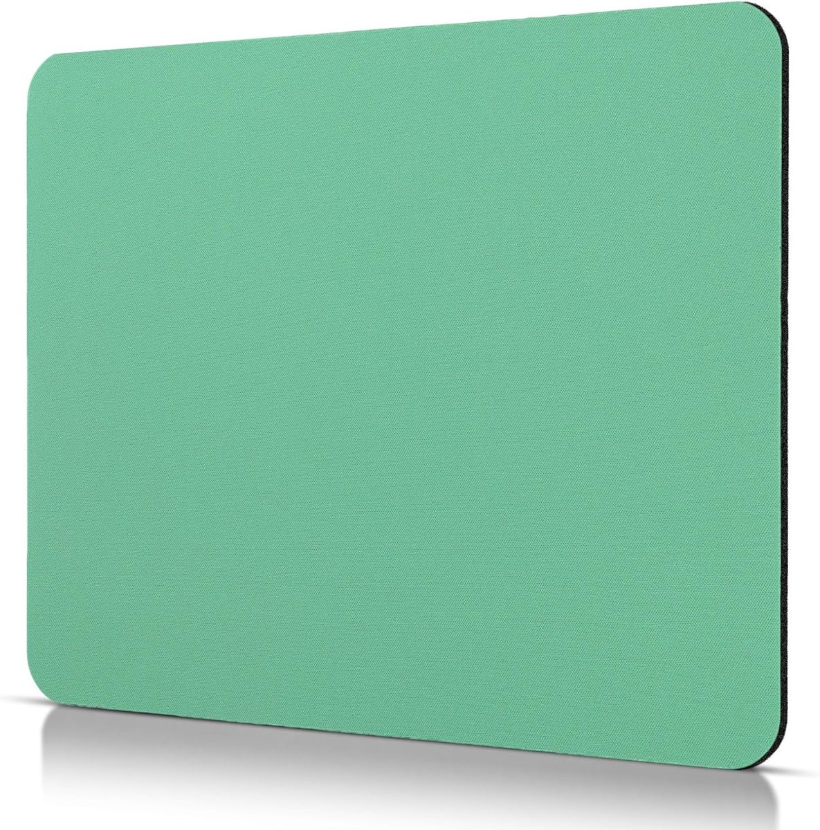SnelShoppen - Kleine Muismat 240 x 200 mm Groen - Smooth Lycra, Antislip Rubber, Ergonomisch, Ideaal voor Thuis en Kantoor