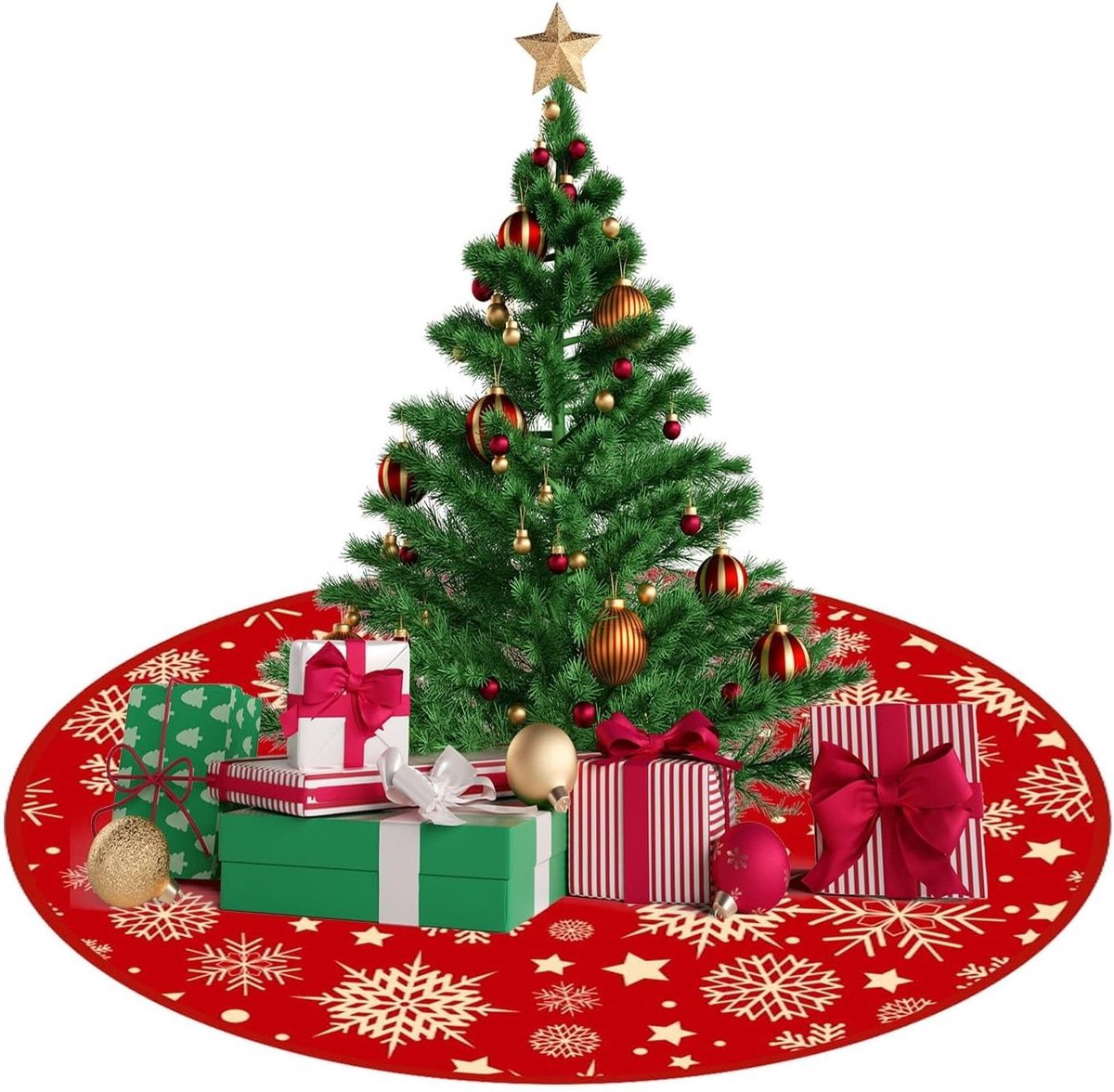 Warme kerstboomdeken voor de feestdagen - Perfecte decoratie voor een gezellige sfeer, kerstcadeau en knusse avonden