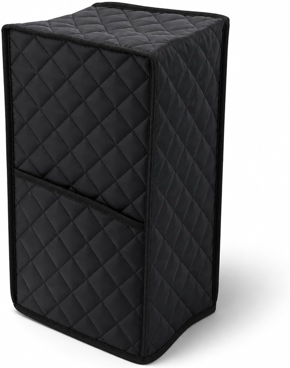 SnelShoppen - Kitchen Blender Dust Cover - Beschermhoes voor Blender en Keukenapparatuur - Padded Stof - Zwart - Lichtgewicht en Vouwbaar - Ideaal voo