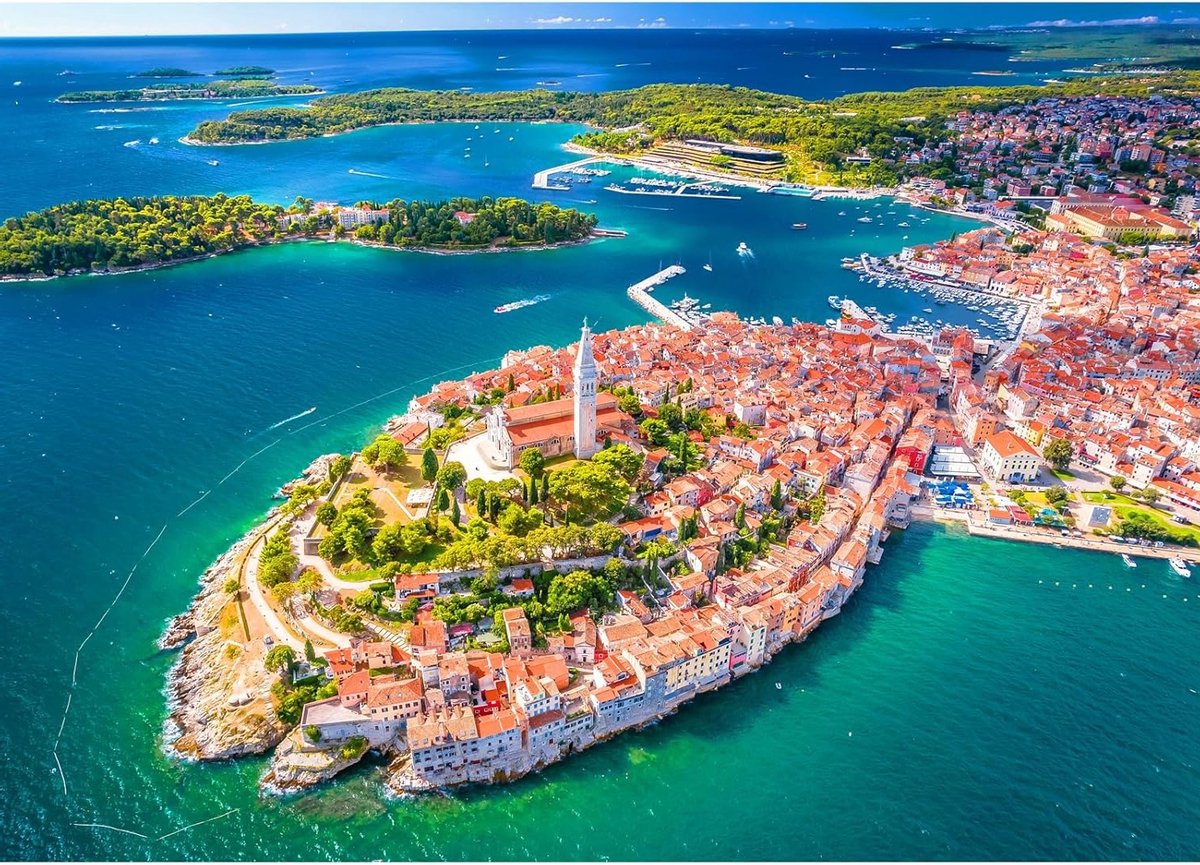1000-delige Puzzel voor Volwassenen van Rovinj - Klassieke Puzzel van de Oude Stad, Perfect Cadeau voor Puzzel liefhebbers en Reisliefhebbers