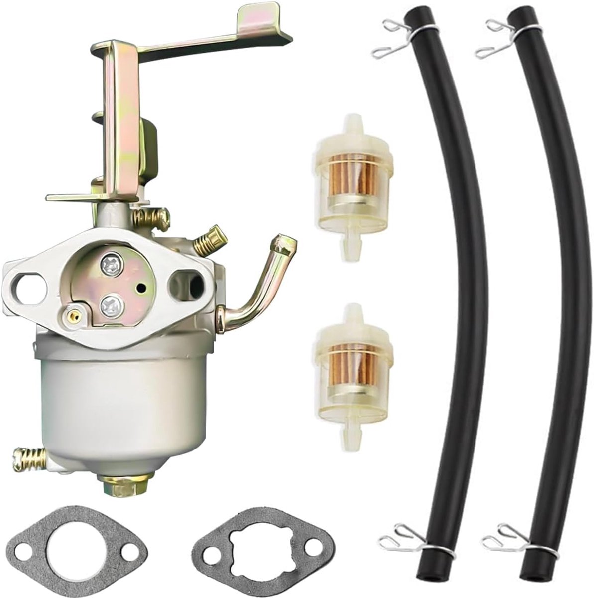 SnelShoppen - Carburetor GEN1100 voor 2.8HP 1500W 2000W Generatoren, Geschikt voor 4-takt OHV Motoren, Ideaal voor Camping en Buitenshuis