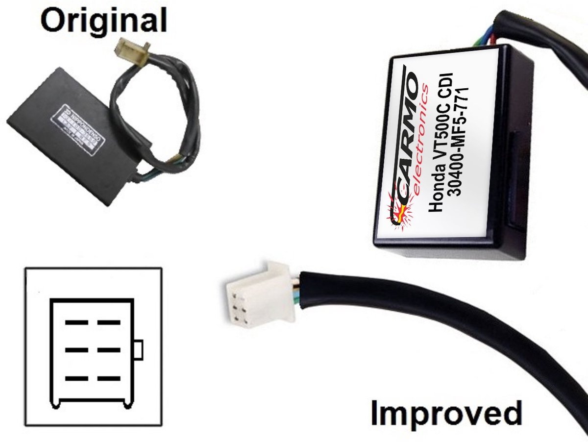 Carmo CARI-HO-VT500-MF5 Honda VT500 V30 - ontsteking CDI ECU TCI