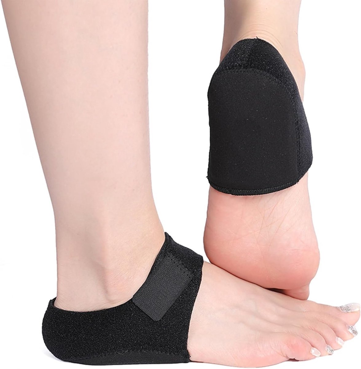 Zachte hielinzetstukken voor pijnverlichting bij plantaire fasciitis en hielspoor, extra demping en comfort voor vermoeide voeten, 2 paar