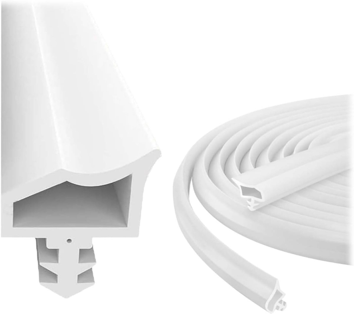 SnelShoppen - 20 m TPE Rubber Seal - Deur- en Raamafdichting - Geluidsisolatie, Winddicht, Duurzaam en Elastisch - Voor Deuren en Raamkozijnen - Perfe