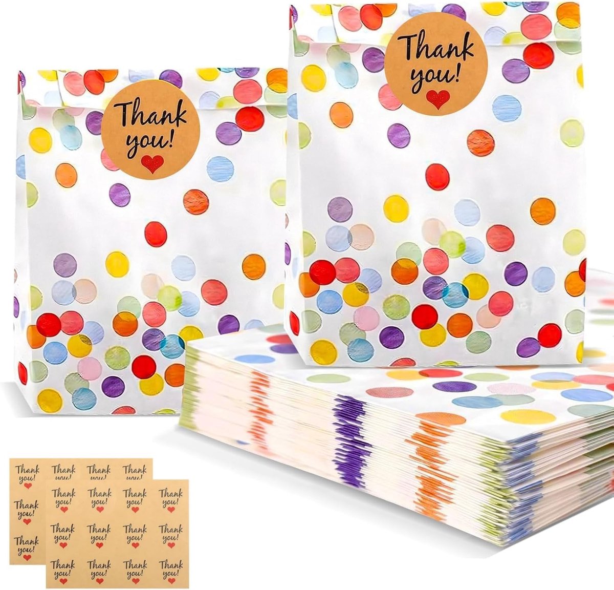 SnelShoppen - 20PCS Kraft Papieren Zakjes - Milieuvriendelijke Verpakkingen voor Cadeaus, Feesten, Verjaardagen, Bruiloften, Handgemaakt, Kraftpapier,