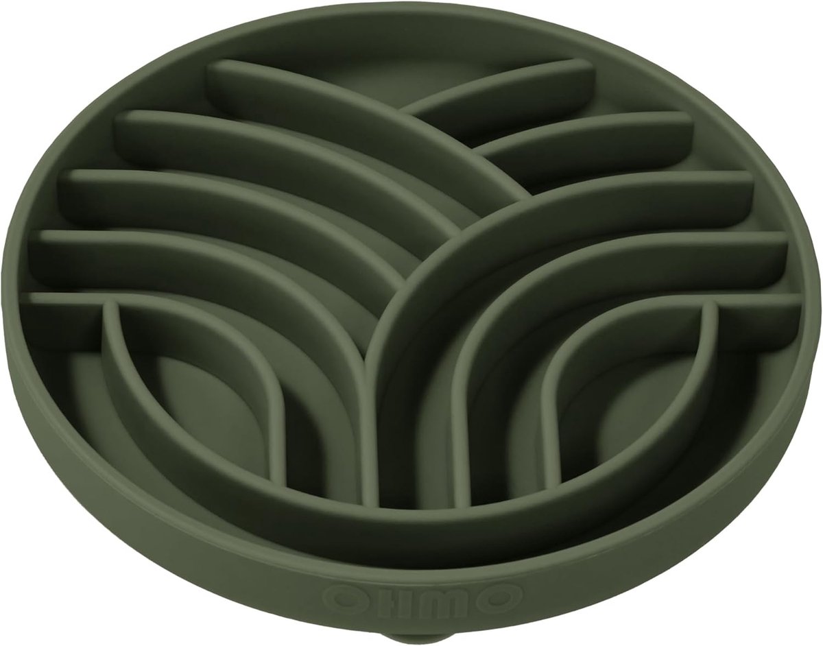 SnelShoppen - Anti Scrub Voerbak voor Honden en Katten met Zuignap (15cm, Boom) - Gezond Eten, Voorkomt Overeten, Antislip, Duurzaam Siliconen