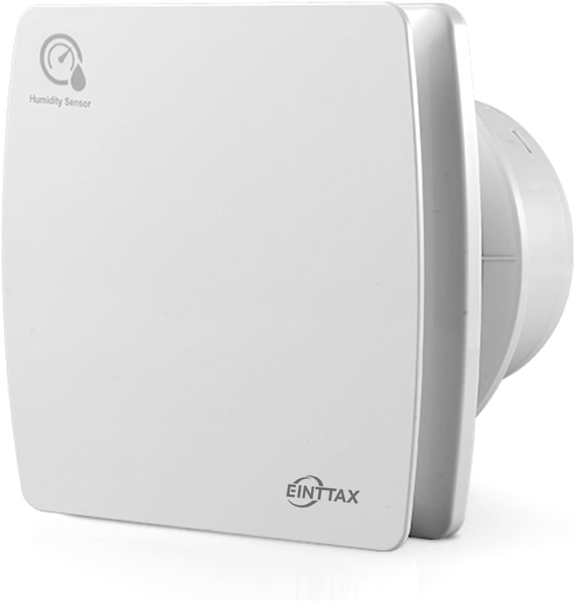 SnelShoppen - 100mm Stille Badkamer Ventilator met Vochtigheidsensor en Timer, Witte Vierkante Afzuiger 95m³/Hr, Wand/Window Geïnstalleerde Ventilator