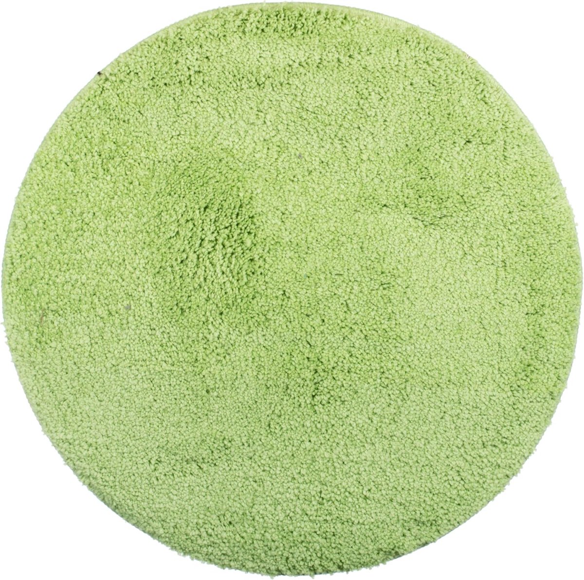 SnelShoppen - Rond Chenille Badmat Ø 60 cm - Zachte, Antislip, Goed Absorberende Badkamer Tapijt in Groen - Machinewasbaar voor Badkamer en Toilet