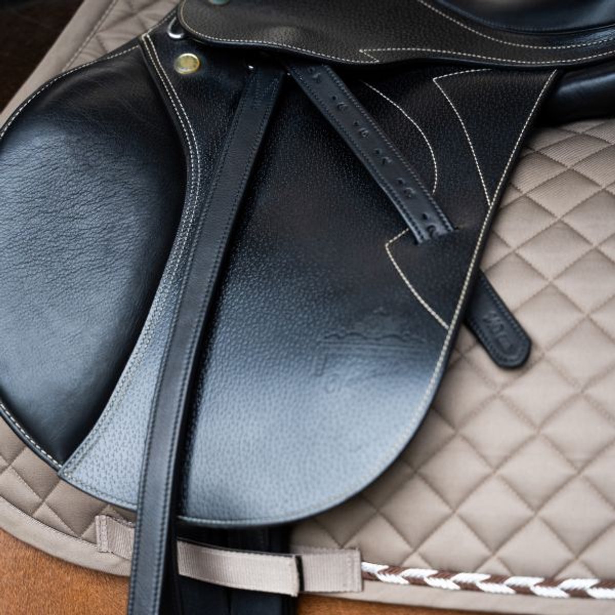 Imperial Riding Beugelriemen IRH Soft met nylon kern Black - 155CM