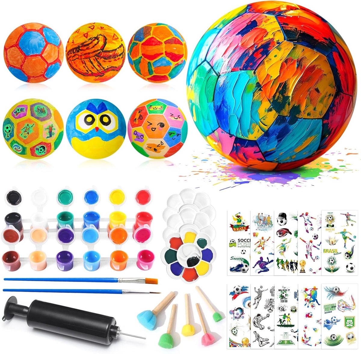 Knutselset voor kinderen met voetbalthema - Creatieve schilderset voor jonge kunstenaars