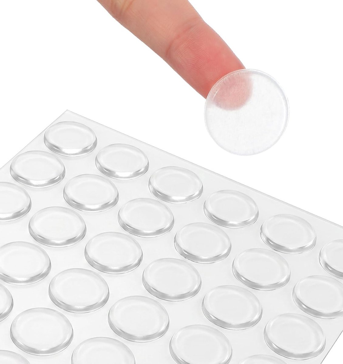 36 stuks zelfklevende rubberen noppen voor glasplaat, geluidsdempende buffers, wandbescherming en meubelbescherming, 20 mm x 5 mm, rond