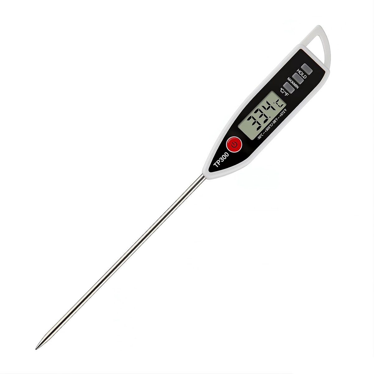 SnelShoppen - Waterdichte thermometer niveau 2 voor keuken, vlees, vloeistoffen en kaarsen - Direct en nauwkeurig aflezen, spatwaterbestendig, ideaal