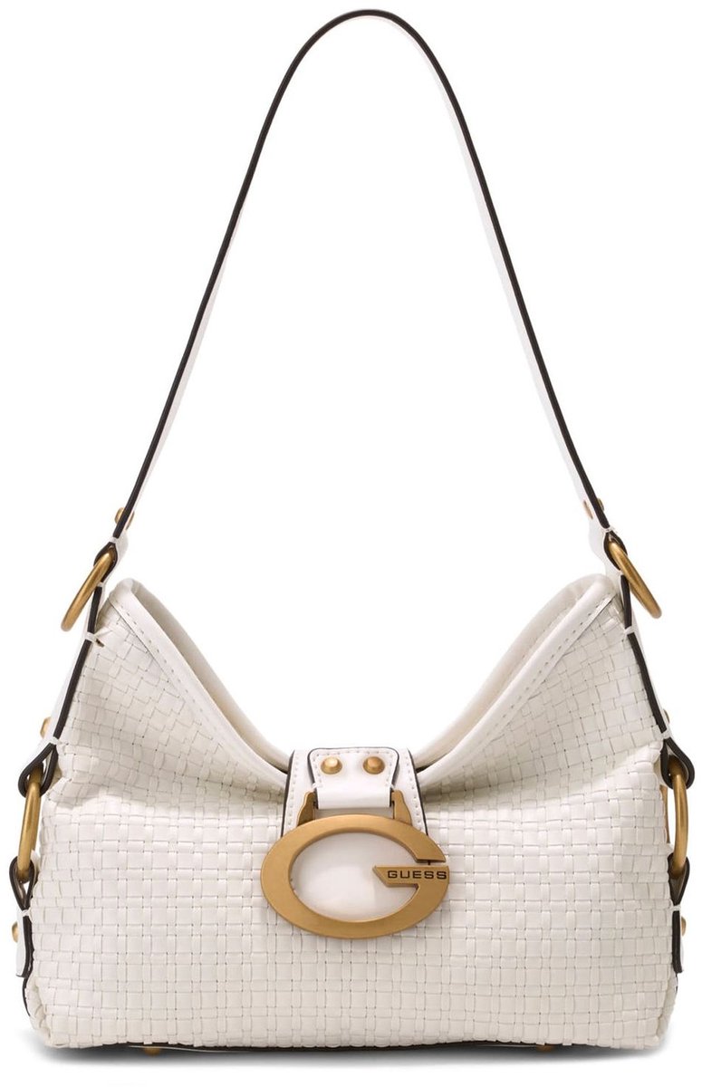 GUESS schoudertas Camden Mini Shoulder Bag White wit