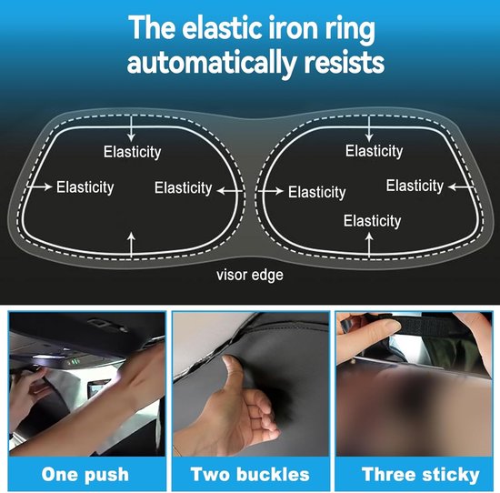 Interne Thermische Zonnebescherming voor Bestelwagens 2019-2025, 3-Pack UV Bestendige Vouwbare Voorruitbedekking, Zwart voor Privacy en Isolatie — afbeelding 3