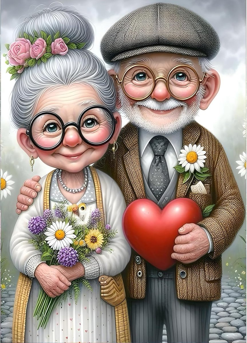 SnelShoppen - 5D Diamant Schilderen Set, Bloemen & Liefde, Volwassenen, 30 x 40 cm, Unisex, Hedendaags, Compleet, Creatief Hobbyproject