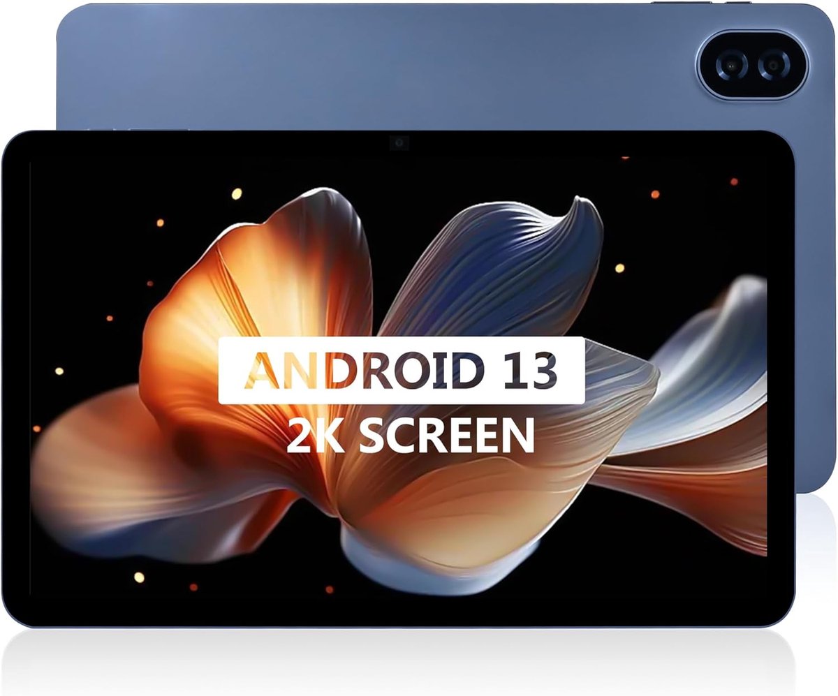 SnelShoppen - 12 Inch Android Tablet - 8-256 GB - Octacore 2.0 GHz Processor - 2K Resolutie - 13 MP Camera - Inclusief Hoes - Perfect voor Entertainme