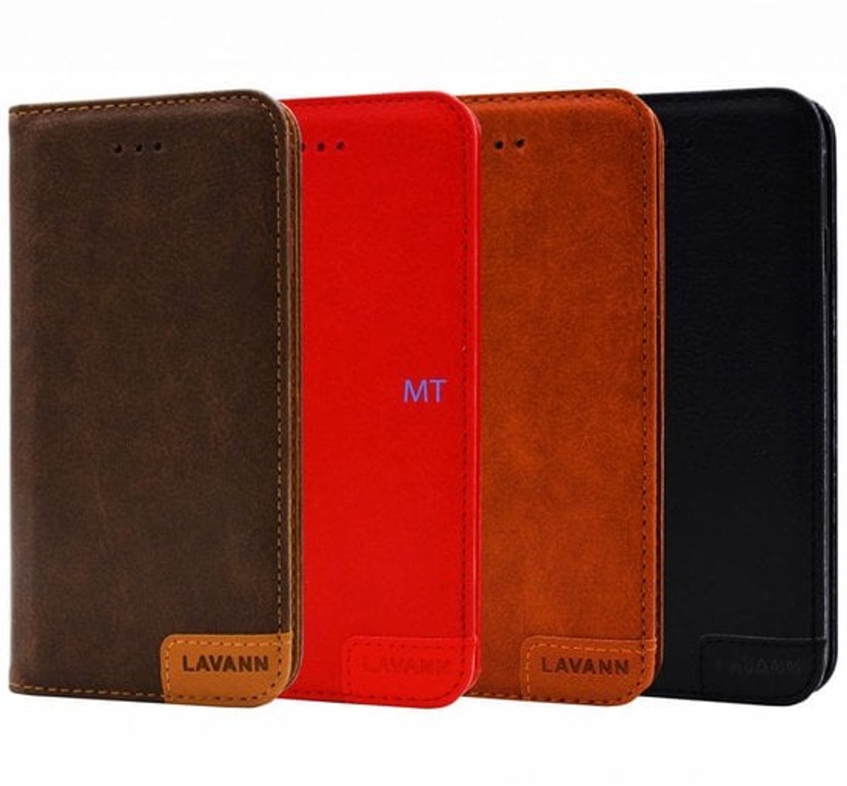 Lavann Leather Bookcase geschikt voor Samsung Galaxy A41 - Bruin