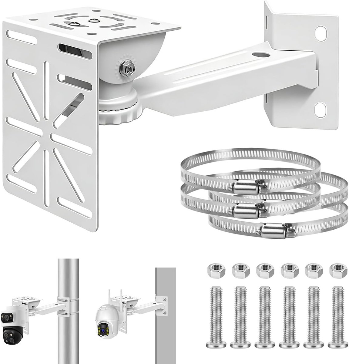 SnelShoppen - Flexibele Wandbeugel voor Camera's, Stabiele Bevestiging voor Ring-camera en Buitencamera's, Ideaal voor Bewakingssystemen Binnen en Bui