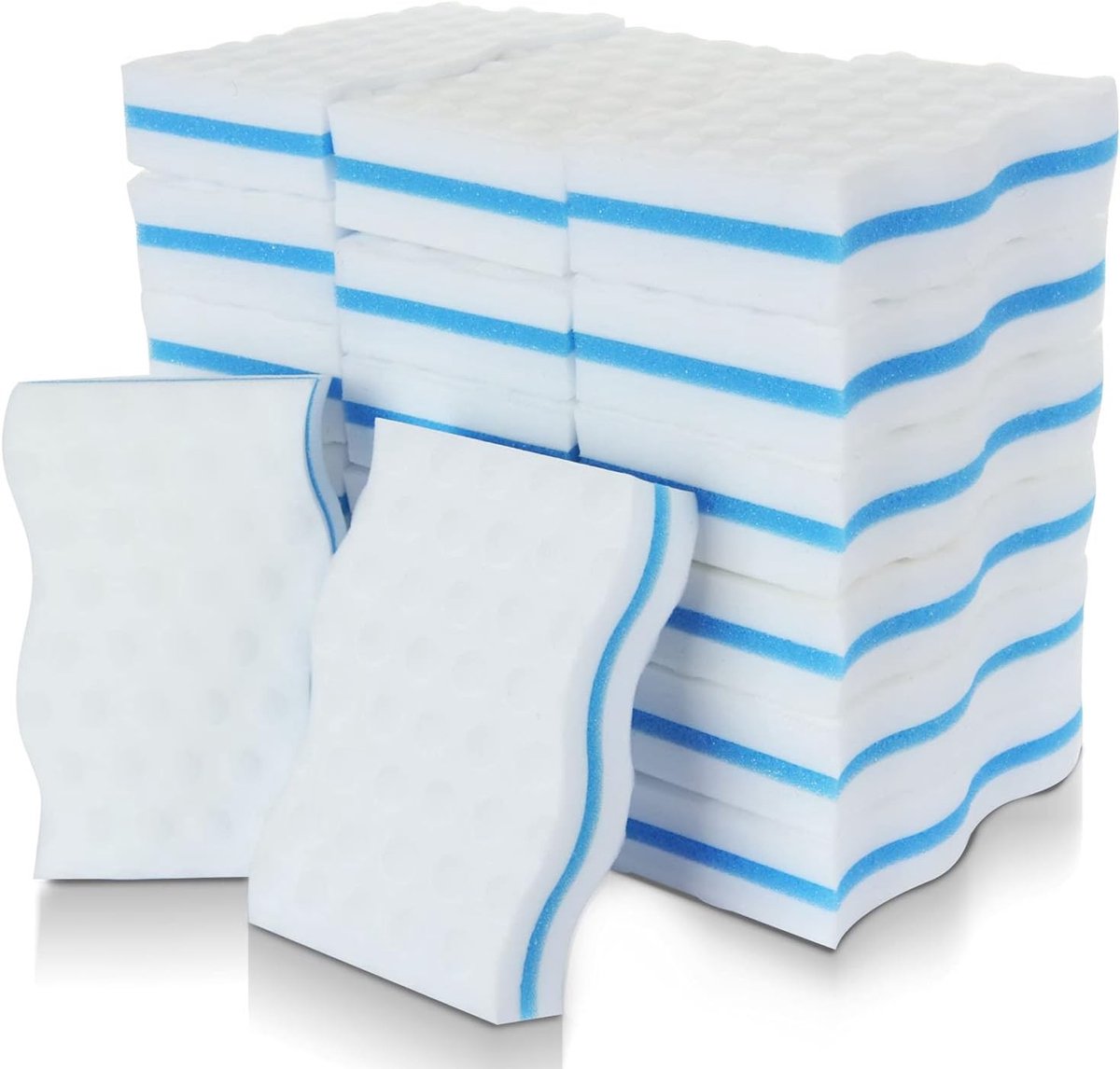 Dikke Melamine Schoonmaak Spons - Magische Eraser voor Badkamer, Keuken, Vloer en Muur (50 Stuks) zonder Chemicaliën