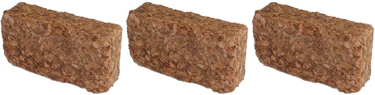 Kokosaarde voor planten - Kokos substraat - Planten kweken - Turfvrij en biologisch - 15 liter - Bruin
