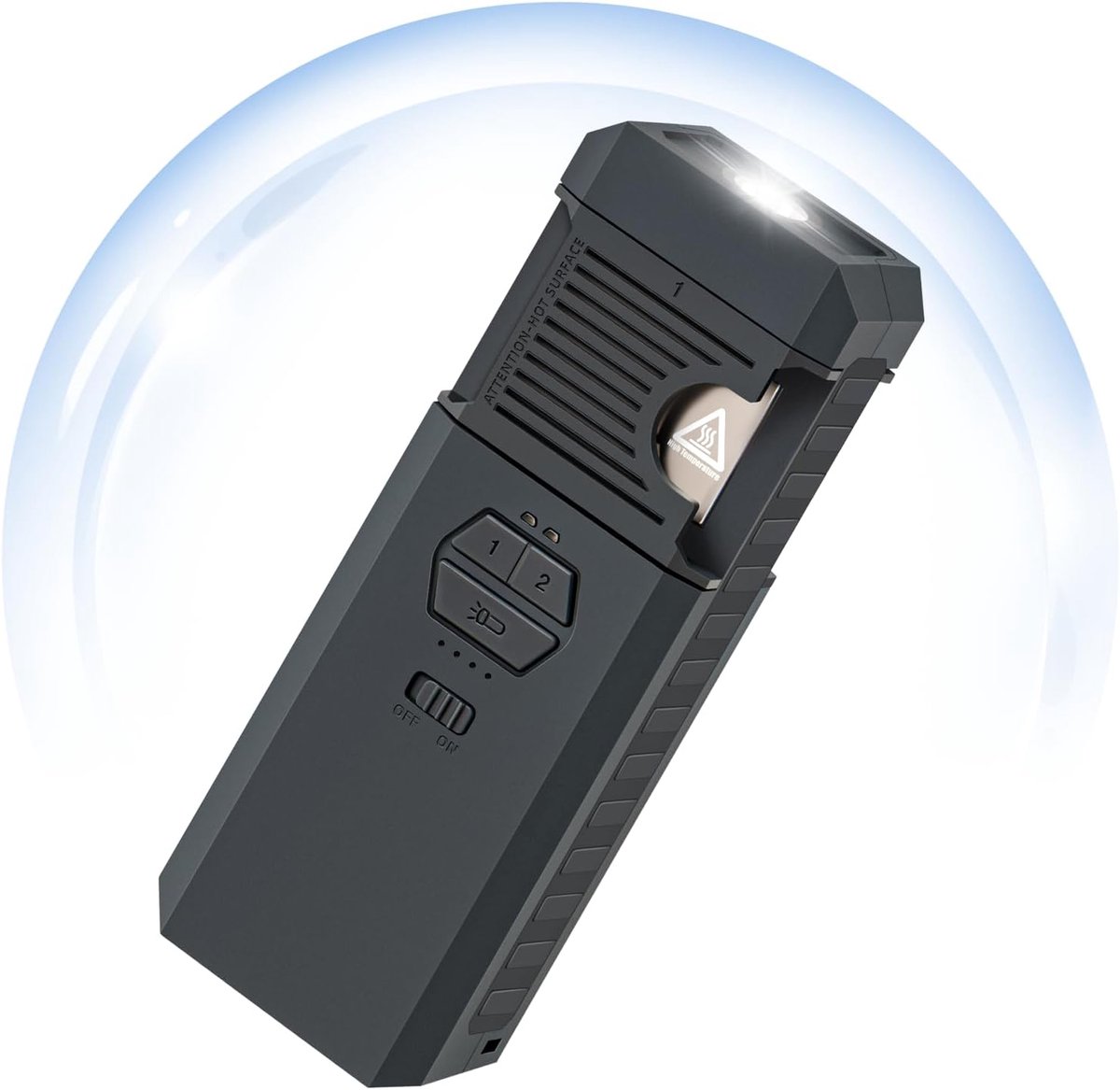 SnelShoppen - Luvan Tiny Repeller 3-in-1 Elektrisch Muggenafweermiddel met Campinglantaarn, Draagbaar en Oplaadbaar 9000mAh, IP67 Waterdicht voor Buit