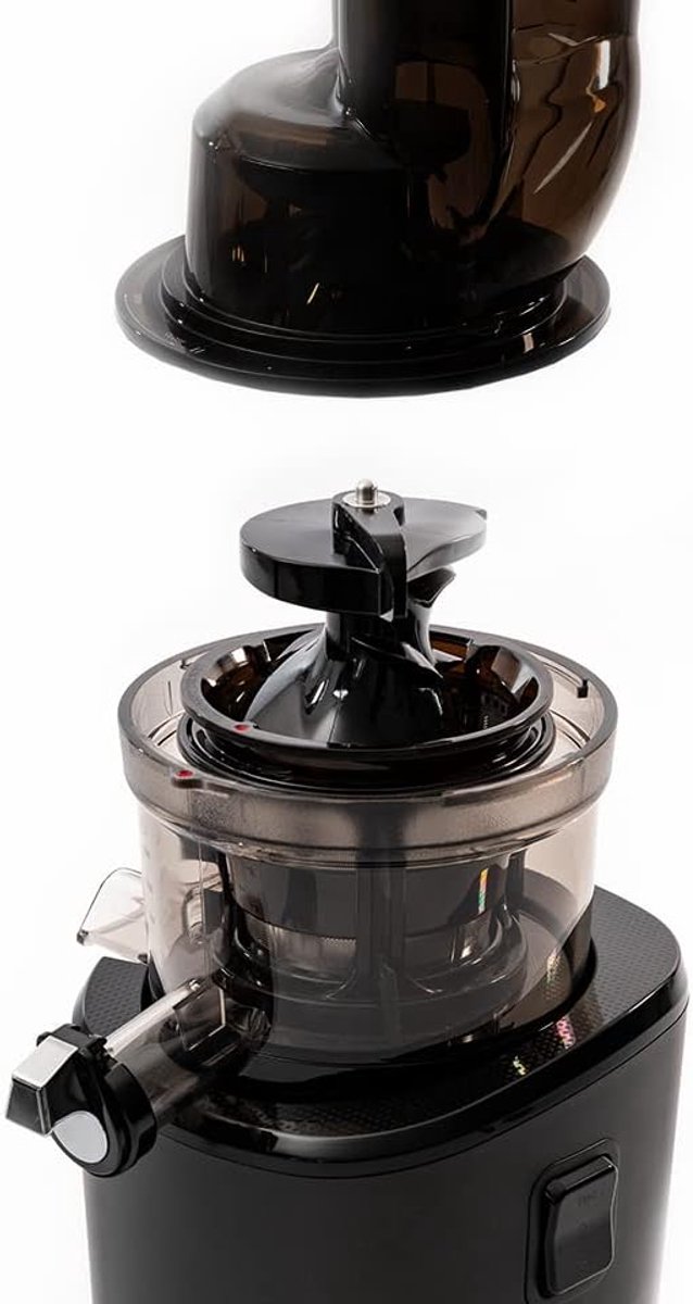 SnelShoppen - Kuvings Revo830 Sapcentrifuge met Dubbel Mondstuk, Automatisch Snijsysteem - Zwart - Ideaal voor Keuken, Gezonde Sappen, Groenten en Fru — afbeelding 4