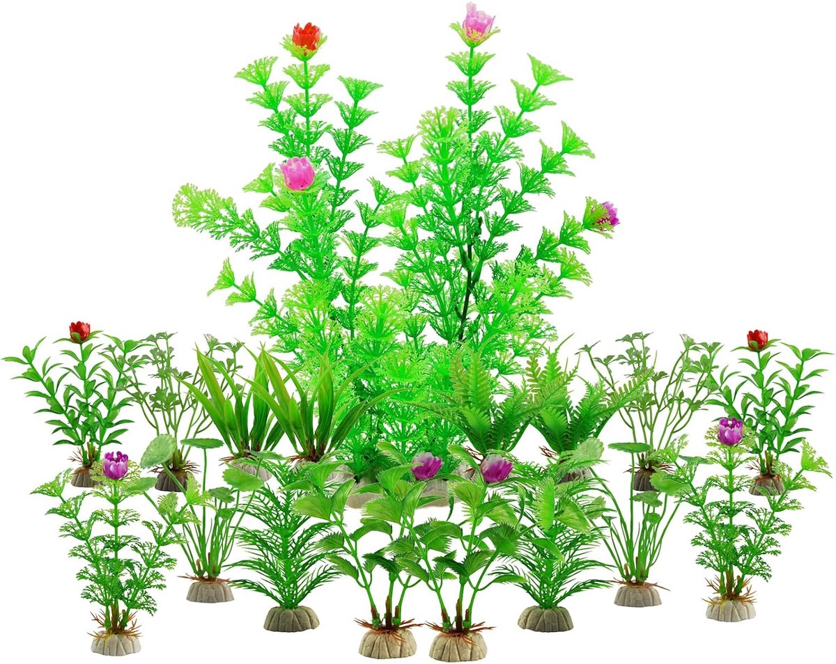 Plastic planten, groen, aquariumaccessoires, kunstplanten, vis, tank, planten voor aquarium, kunststof planten, aquariumdecoratie