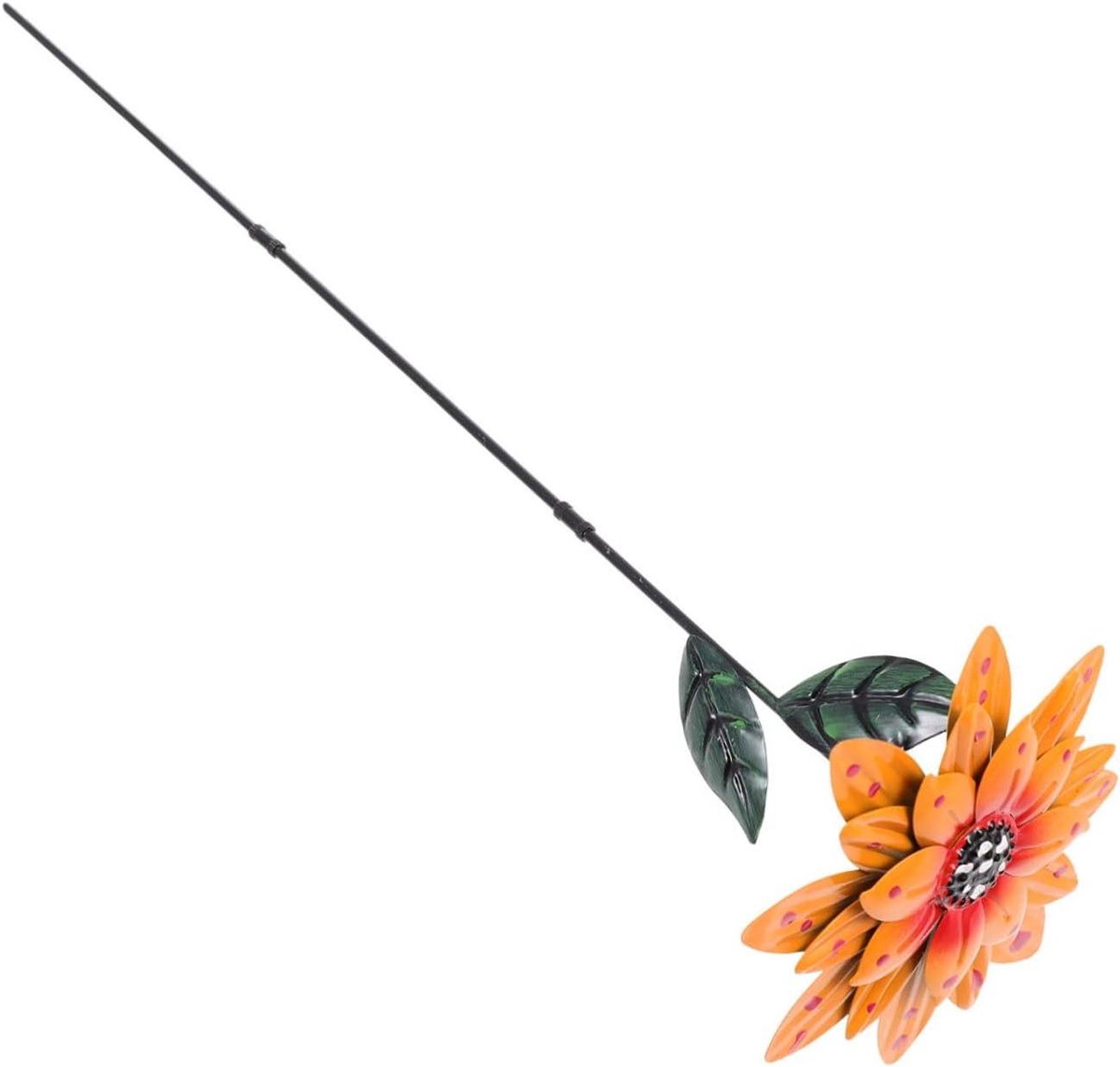 Bloem Tuinsteker - Decoratieve Staken - Tuin Decoratie - Levensgetrouw Ontwerp - 36x9.5CM - Oranje
