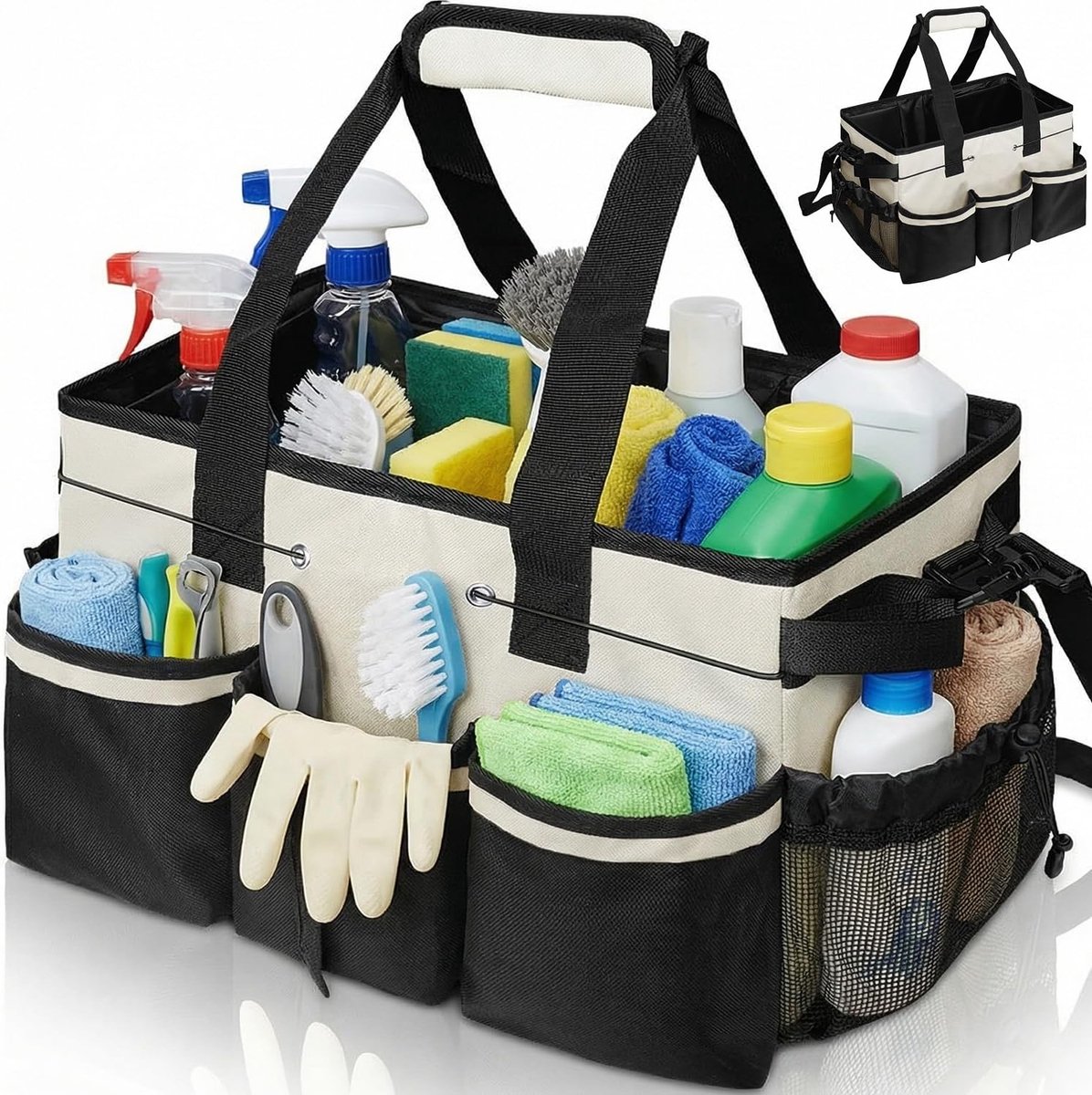 Caddy met handvat (wit)