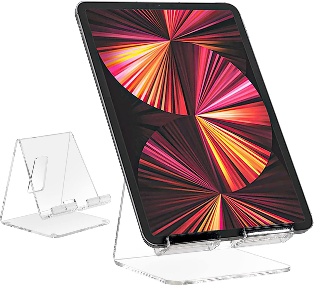 Tablethouder, tafel, acryl, tabletstandaard, meeste tablets
