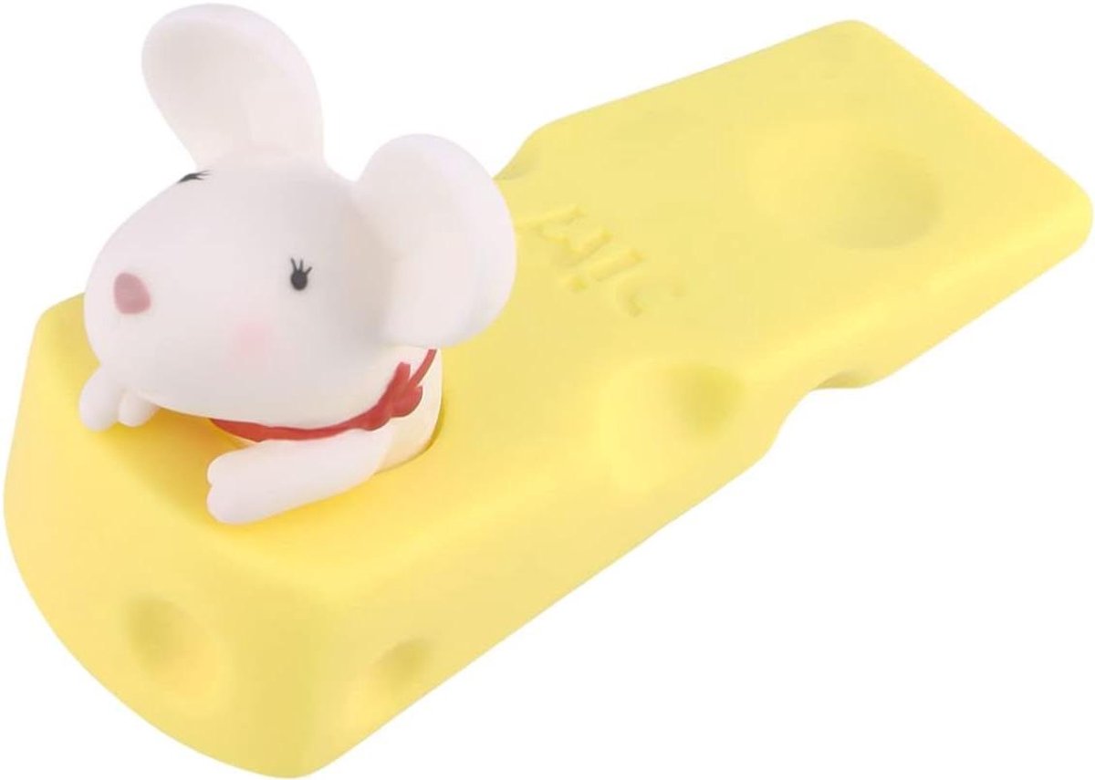 Deurstopper Dier - Deurwig - Deuren Open Houden - Uniek Dierenontwerp - 13 x 7.5 x 5.5 cm - Wit